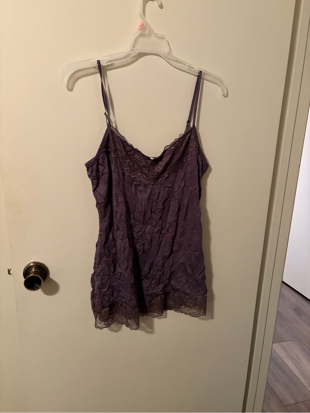 Maurices Lavender Lace Trim Camisole Top